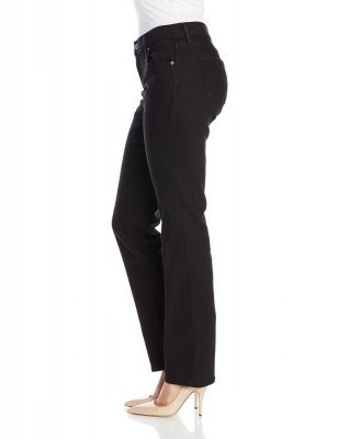 Женские прямые джинсы с высокой посадкой Levis Women 505 Straight Leg Jean Black Onyx 155050120, фото
