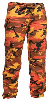 Оранжевые женские камуфлированные брюки Rothco Womens Paratrooper Pant Savage Orange Camo 3784, фото
