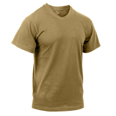 Потоотводящая койотовая футболка Rothco Moisture Wicking T-Shirt Coyote Brown AR 670-1 9502, фото