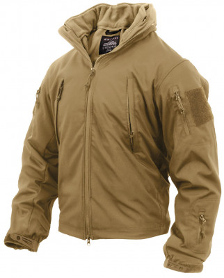 Многосезонная койотовая софтшеловая тактическая куртка Rothco 3-in-1 Spec Ops Soft Shell Jacket Coyote Brown 3128, фото