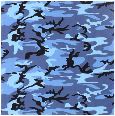 Бандана городской голубой камуфляж Rothco Bandana Sky Blue Camouflage (68 x 68 см) 4347, фото