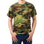Rothco Moisture Wicking T-Shirt Woodland Camo 95025