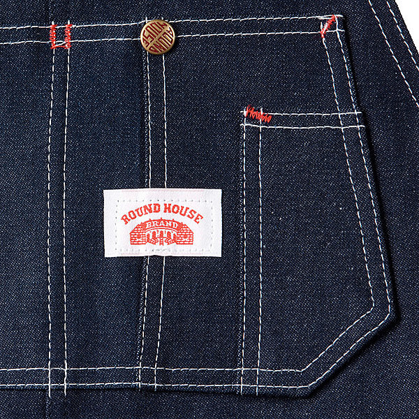 Round house overalls zipper fly sales