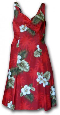 Сарафан гавайский Pacific Legend Sun Dress - 330-2798 Red, фото