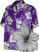 Men's Hawaiian Shirts Allover Prints - 410-3589 Purple