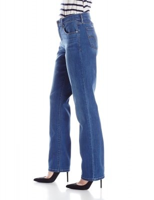 Женские прямые джинсы с высокой посадкой Levis Women 505 Straight Leg Jean Western Hue 155050150, фото