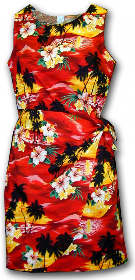 Hawaiian sales sarong dress