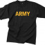 Тренировочная футболка черная армейская Rothco Army T-Shirt 60363 - Тренировочная футболка черная армейская Rothco Army T-Shirt 60363