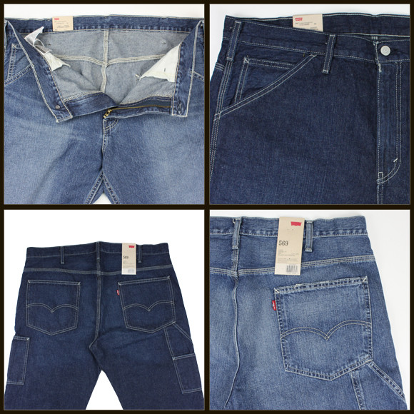 Джинсы Levi's 569 Mens Loose Straight Carpenter Jeans | Medium Indigo -  13772-0002 купить Киев