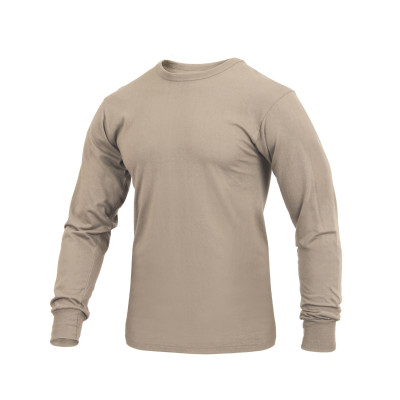 Потоотводящая с длинным рукавом песочная футболка Rothco Moisture Wicking Long Sleeve T-Shirt Desert Sand 43880, фото