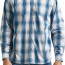 Рубашка с длинным рукавом в голубую клетку Wrangler Authentics Woven Shirt China Blue Plaid - Рубашка с длинным рукавом в голубую клетку Wrangler Authentics Woven Shirt China Blue Plaid