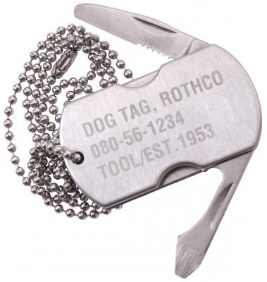 Жетон-мультитул Rothco Dog Tag Multi-Tool Silver 5269, фото