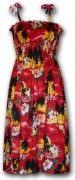 Pacific Legend Hawaiian Tube Dress - 332-3104 Red