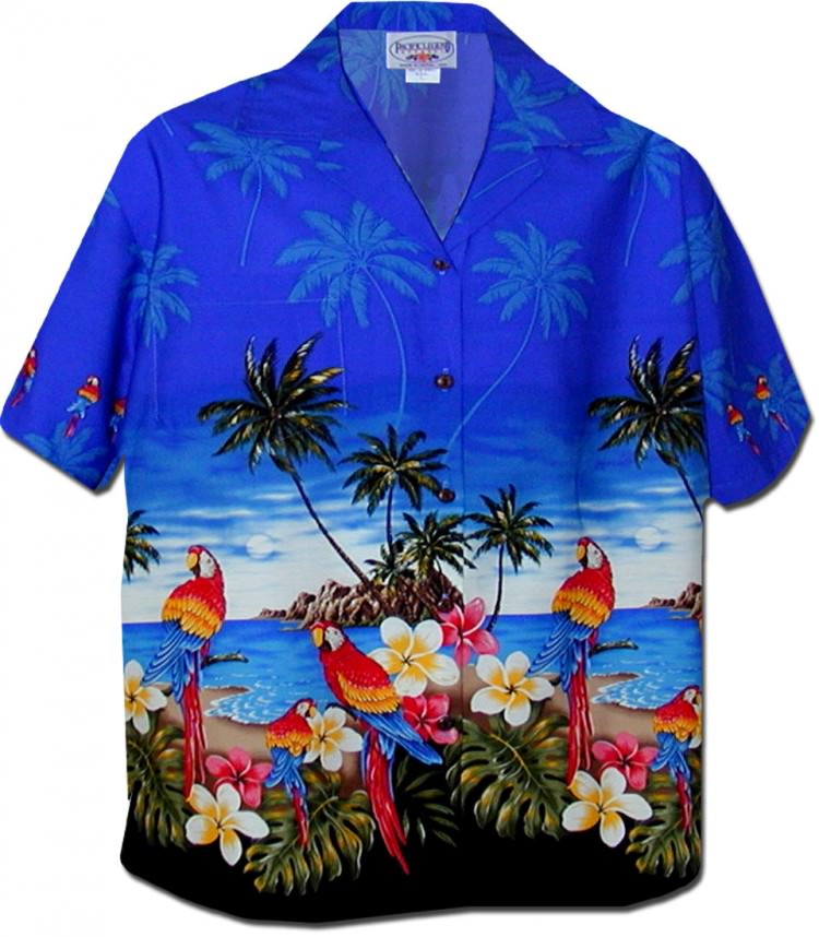 Гавайская рубашка женская фото