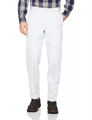 Мужские белые классические брюки Dickies Men's Original 874 Work Pant White, фото