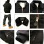 Винтажная черная хлопковая куртка-бомбер Rothco Vintage B-15A Bomber Jacket Black 8640 - Куртка винтажная летная Rothco Vintage B-15A Bomber Jacket Black - 8640