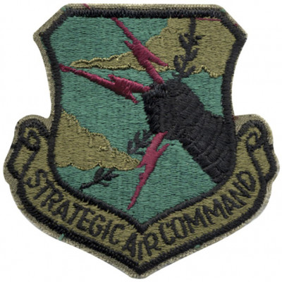 Нашивка Стратегическое Воздушное Командование Военно-Воздушных Сил США USAF Strategic Air Command Patch 72104, фото