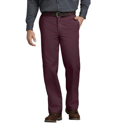 Мужские темно-бордовые классические брюки Dickies Men's Original 874 Work Pant Maroon, фото