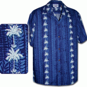 Men's Hawaiian Shirts Allover Prints - 410-3662 Navy