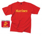 Rothco Marines Printed T-Shirt Red 60163 