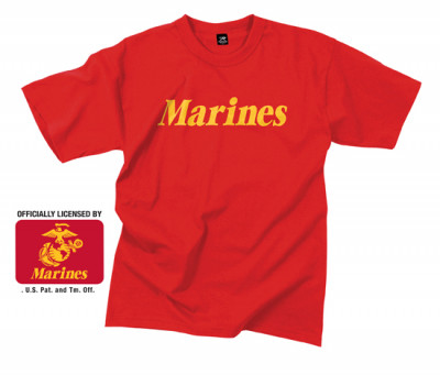 Rothco Marines Printed T-Shirt Red 60163 , фото