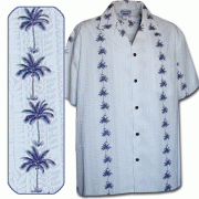 Men's Hawaiian Shirts Allover Prints - 410-3662 White
