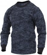 Rothco Long Sleeve T-Shirt Midnite Digital Camo 68947