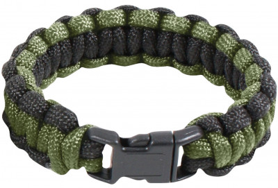 Браслет паракордовый Paracord Bracelet Olive Drab/Black 921, фото