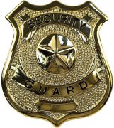 Rothco Security Guard Badge Gold 1904
