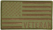 Rothco Veteran US Flag Patch Olive/Coyote 1873