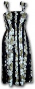 Pacific Legend Hawaiian Tube Dress - 332-3638 Black