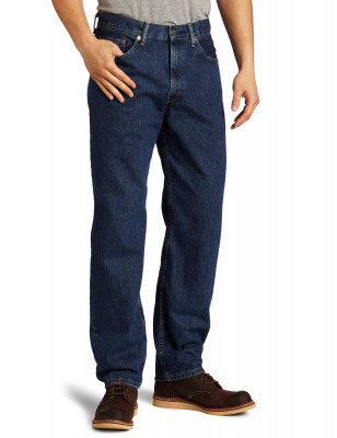 Джинсы просторные мужские темно-синие Levi's 550 Relaxed Fit Jeans Stonewash 005504886, фото