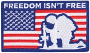 Rothco Freedom Isn't Free Patch With Hook Back 1899