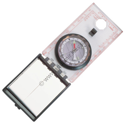 Топографический планшетный компас с сигнальным зеркалом Rothco Orienteering Ranger Type Compass 337, фото