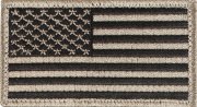 Rothco U.S. Flag Velcro Patch Khaki / Forward 17782