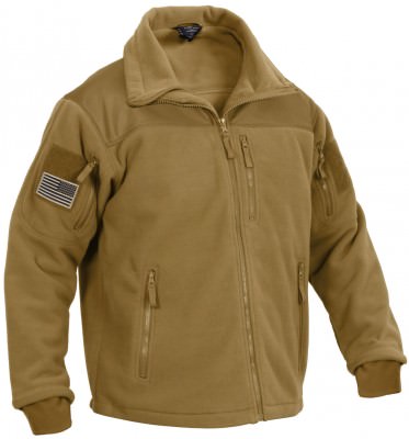 Куртка койотовая флисовая тактическая Rothco Spec Ops Tactical Fleece Jacket Coyote Brown 96680, фото