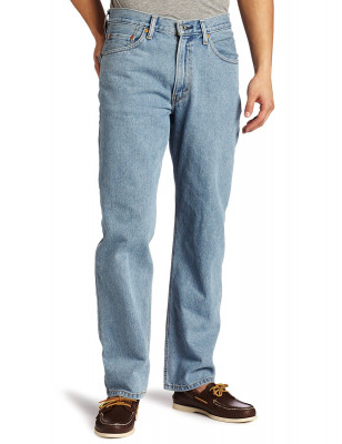 Джинсы просторные мужские светло-синие Levi's 550 Relaxed Fit Jeans Light Stonewash 005504834 , фото