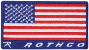 Rothco Brand US Flag Patch Red / White / Blue 1897