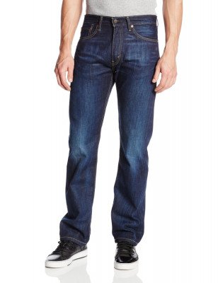 Мужские джинсы Levi's Men's 505 Regular Fit Jean Shoestring 005051136, фото