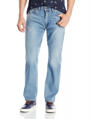 Мужские джинсы Levi's Men's 505 Regular Fit Jean Kalsomine 005051277, фото