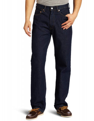 Джинсы просторные мужские темно-синие Levi's 550 Relaxed Fit Jeans Tumbled Rigid 005500032, фото
