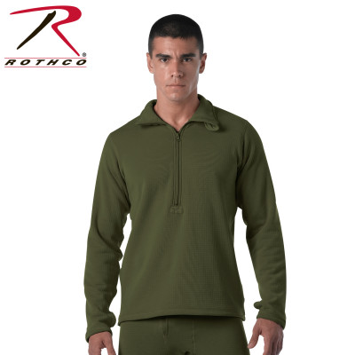 Рубаха термобелья оливковая 2 уровень 3-е поколение ECWCS Rothco Gen III Level II Underwear Top Olive Drab 69060, фото