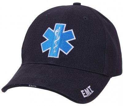 Бейсболка с логотипом «EMT» Rothco Deluxe Star of Life Low Profile Cap 99381, фото