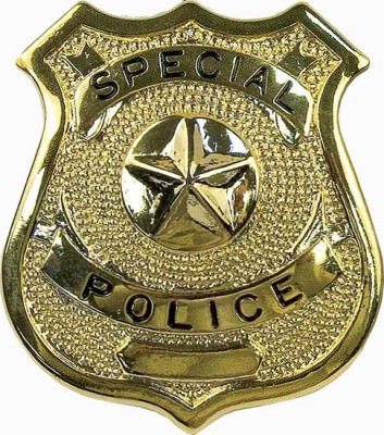 Золотой полицейский жетон специальной полиции Rothco Special Police Badge Gold 1907, фото