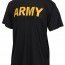 Футболка черная тренировочная Армии США Physical Training T-Shirt - Black / ARMY (Gold Lettering) # 46020 - Футболка тренировочная Physical Training T-Shirt - Black / ARMY (Gold Lettering) # 46020