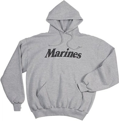 Толстовка Толстовка Rothco Physical Training Sweatshirt - Grey w/ Marines, фото