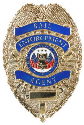Золотой жетон агента "охотник за головами" Rothco Deluxe Gold Bail Enforcement Agent Badge Gold 1947, фото