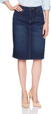 Женская джинсовая юбка просторного кроя Lee Women's Relaxed Fit Skirt Meso, фото