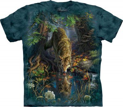Футболка The Mountain T-Shirt Enchanted Wolf Pool 104866, фото