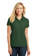 Port Authority Ladies Core Classic Pique Polo Deep Forest Green